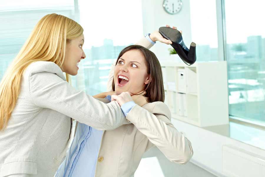 Co-workers dealing with conflict manipulation