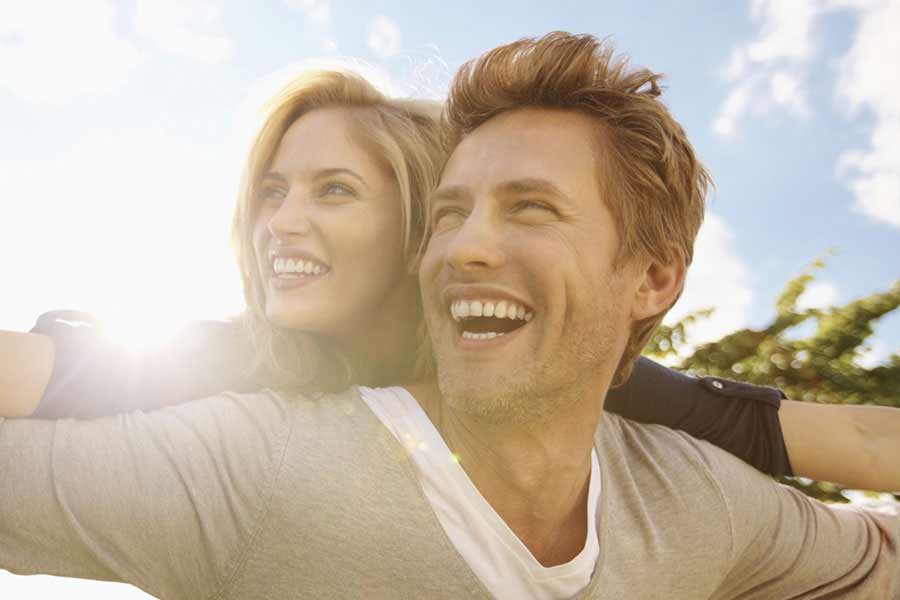 Happy Couple having high expectations