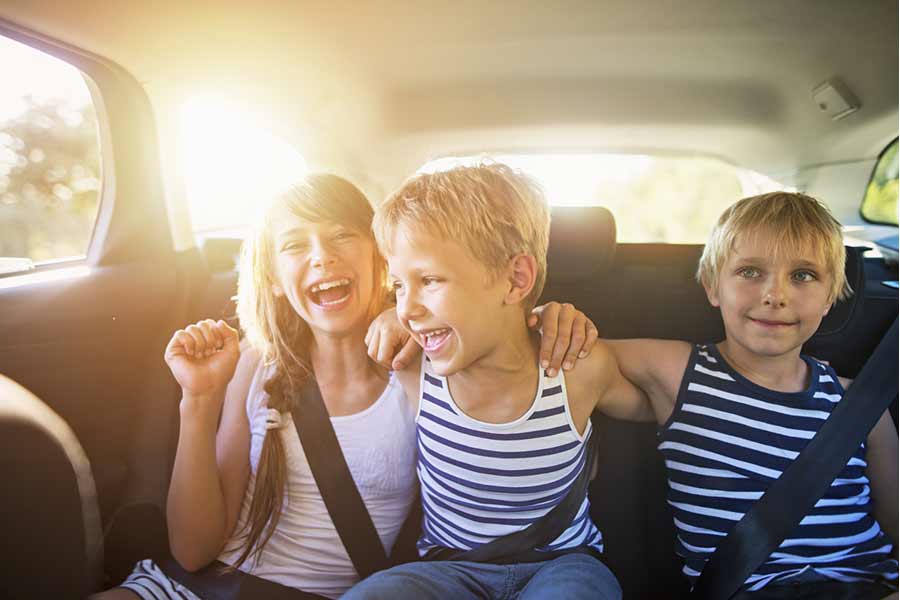 Kids in the car- Having a Blended Family