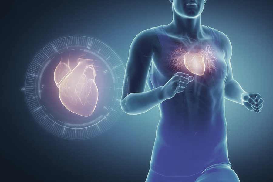 running a distance for healthy heart
