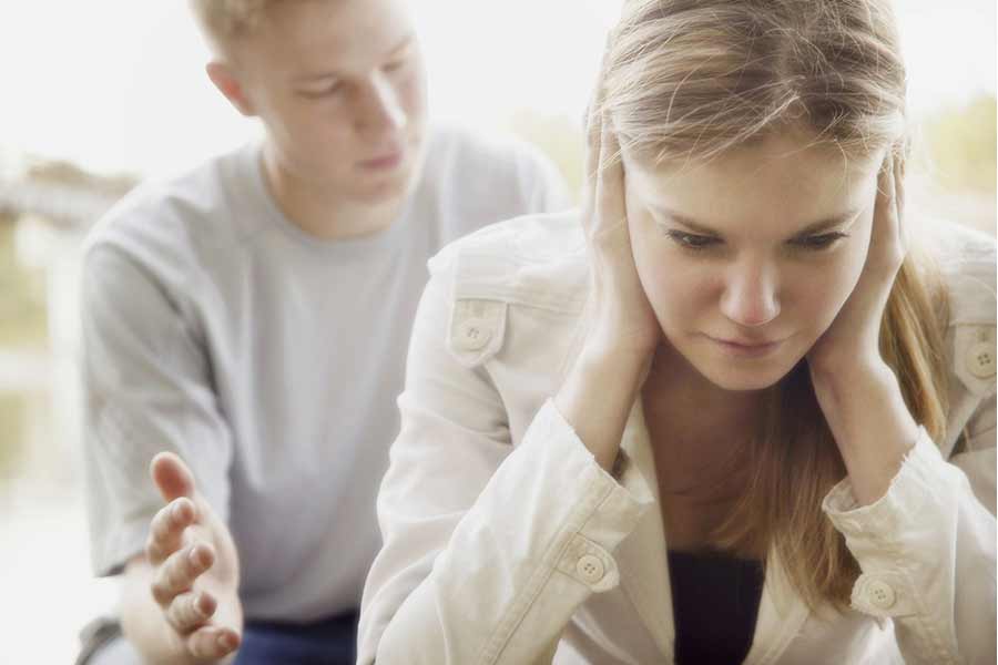 Women rejecting man and wanting to be just friends