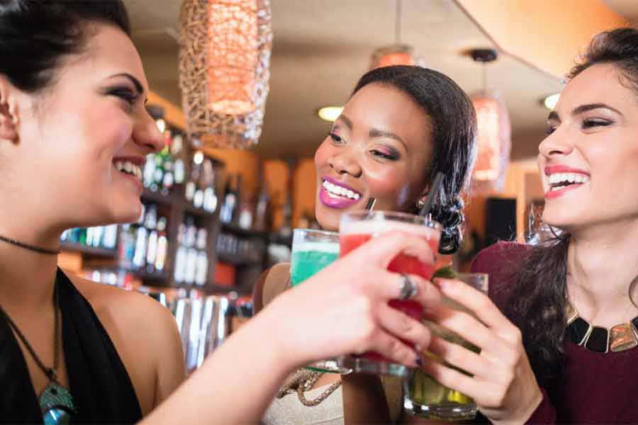 Drinks with you Girlfriends- Life Begins at Forty