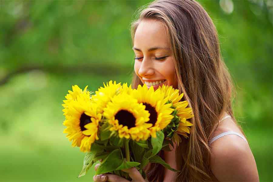 Trigger Your Happy Brain Chemicals with Flowers